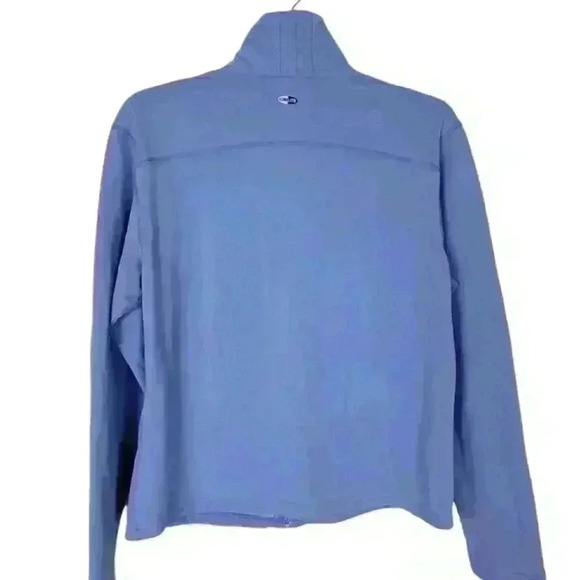 ADIDAS CLIMALITE blue zip up sweater Sz Medium - Picture 2 of 8